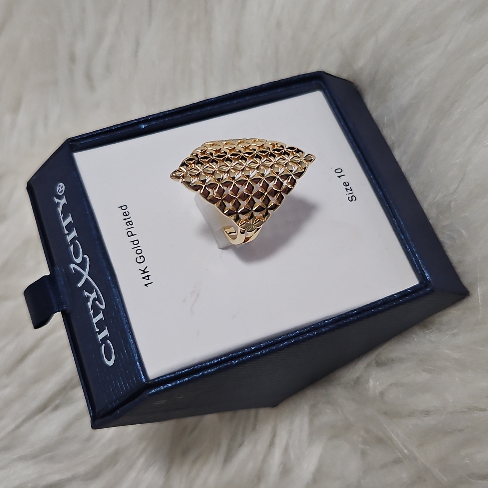City X City 14k Gold Plated Ring Sz. 8 & Sz. 10
